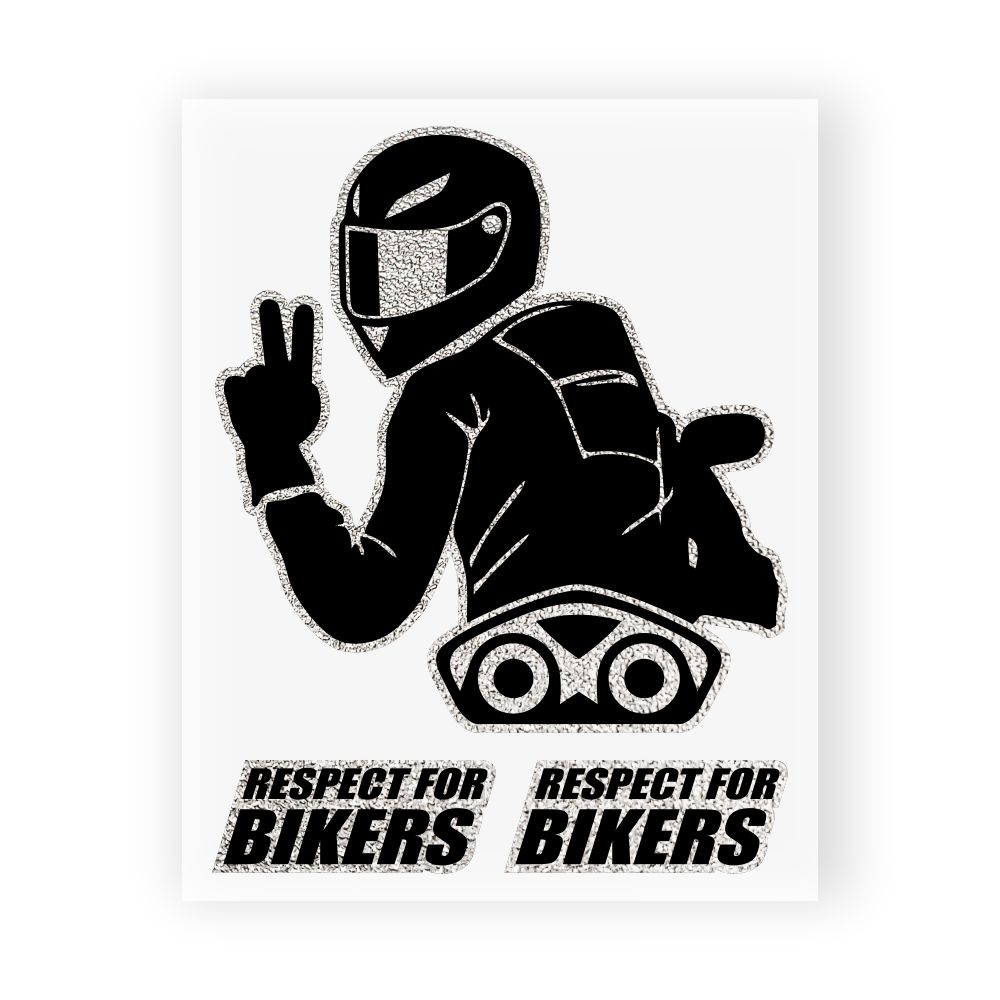 Adesivi Stickers Respect For Biker 10 x 12 cm – Motorstile